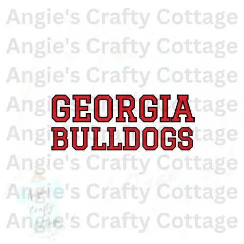 Georgia Dawgs DIGITAL DOWNLOAD Angie's Crafty Cottage