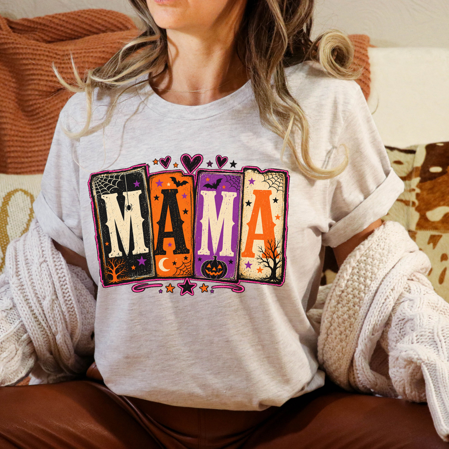 Halloween MAMA or NANA Spooky Shirt | T-Shirt or Sweatshirt