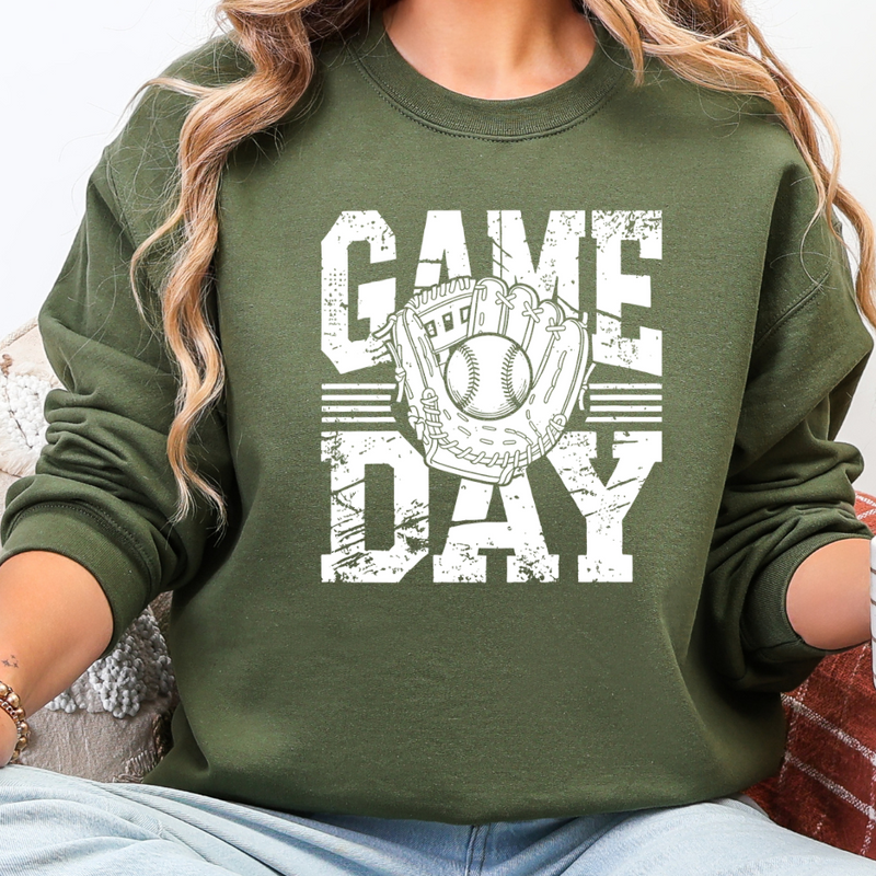 "It's Game Day!" Baseball Sweatshirt | Vibrant DTF Graphic