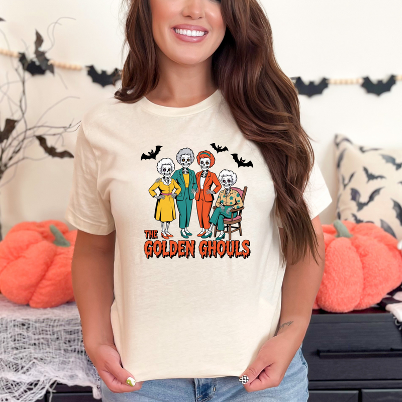 The Golden Gouls Tee – Funny Retro Halloween Shirt