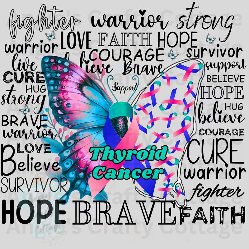 Thyroid Cancer Digital Download Angie's Crafty Cottage