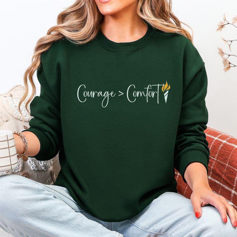 Courage & Comfort – Long Sleeve Tee with Charles Kirk Quote