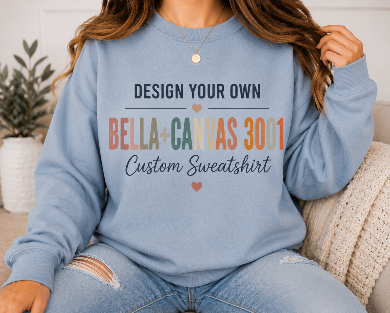 Design Your Own | Bella+Canvas 3901 CVC Custom Sweatshirt