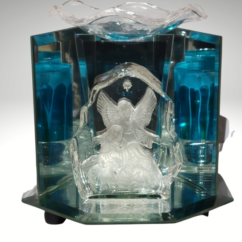 Angel Glass Electric Oil/Wax Warmer with Light Dimmer