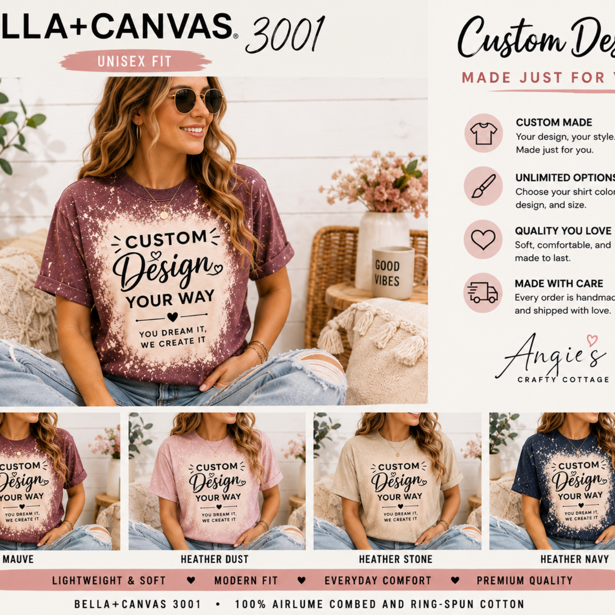 Design Your Own | Bella+Canvas 3001 Custom T-Shirt