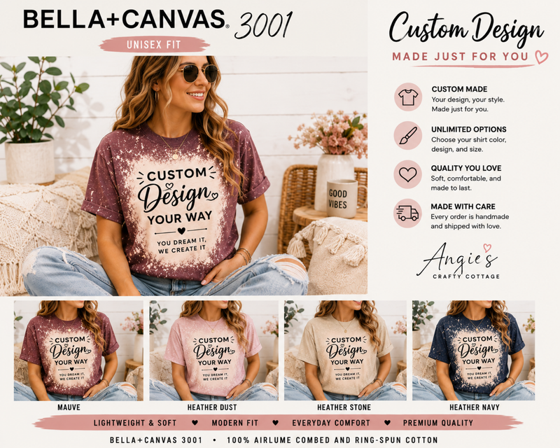 Design Your Own | Bella+Canvas 3001 Custom T-Shirt