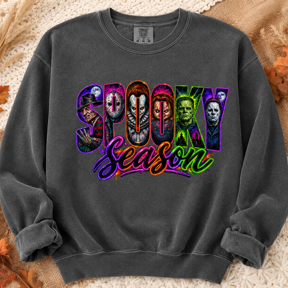 Spooky Season Horror Halloween Tee or Sweatshirt