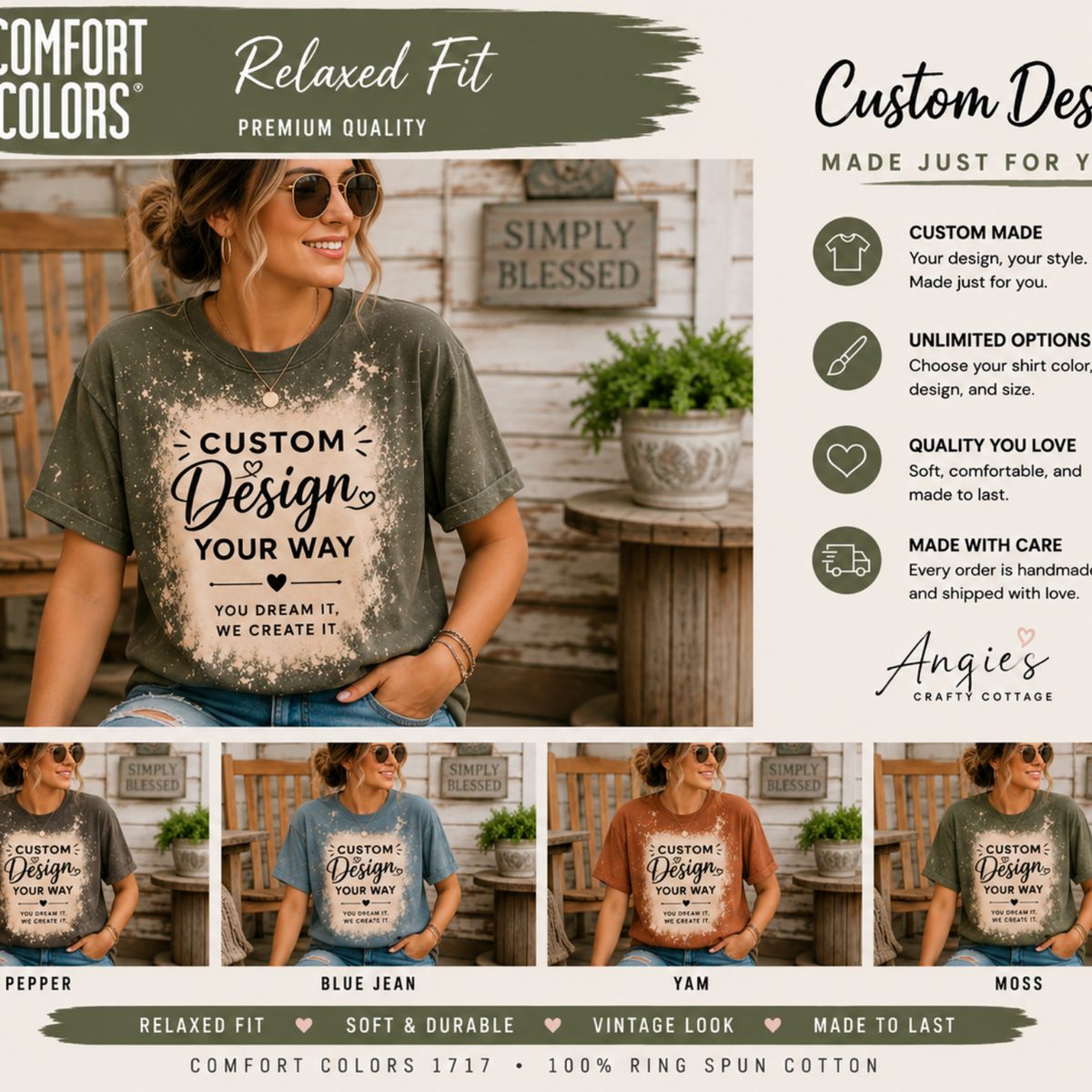 Design Your Own | Comfort Colors 1717 Custom T-Shirt