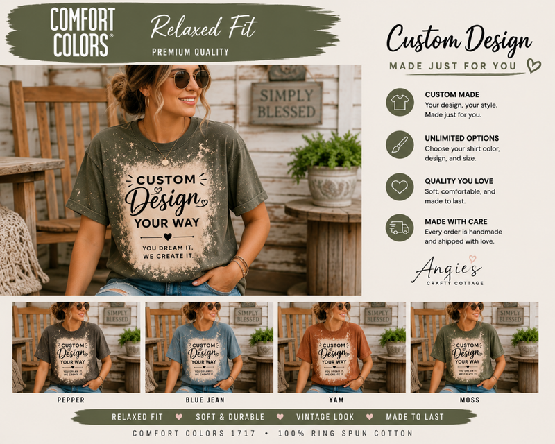 Design Your Own | Comfort Colors 1717 Custom T-Shirt