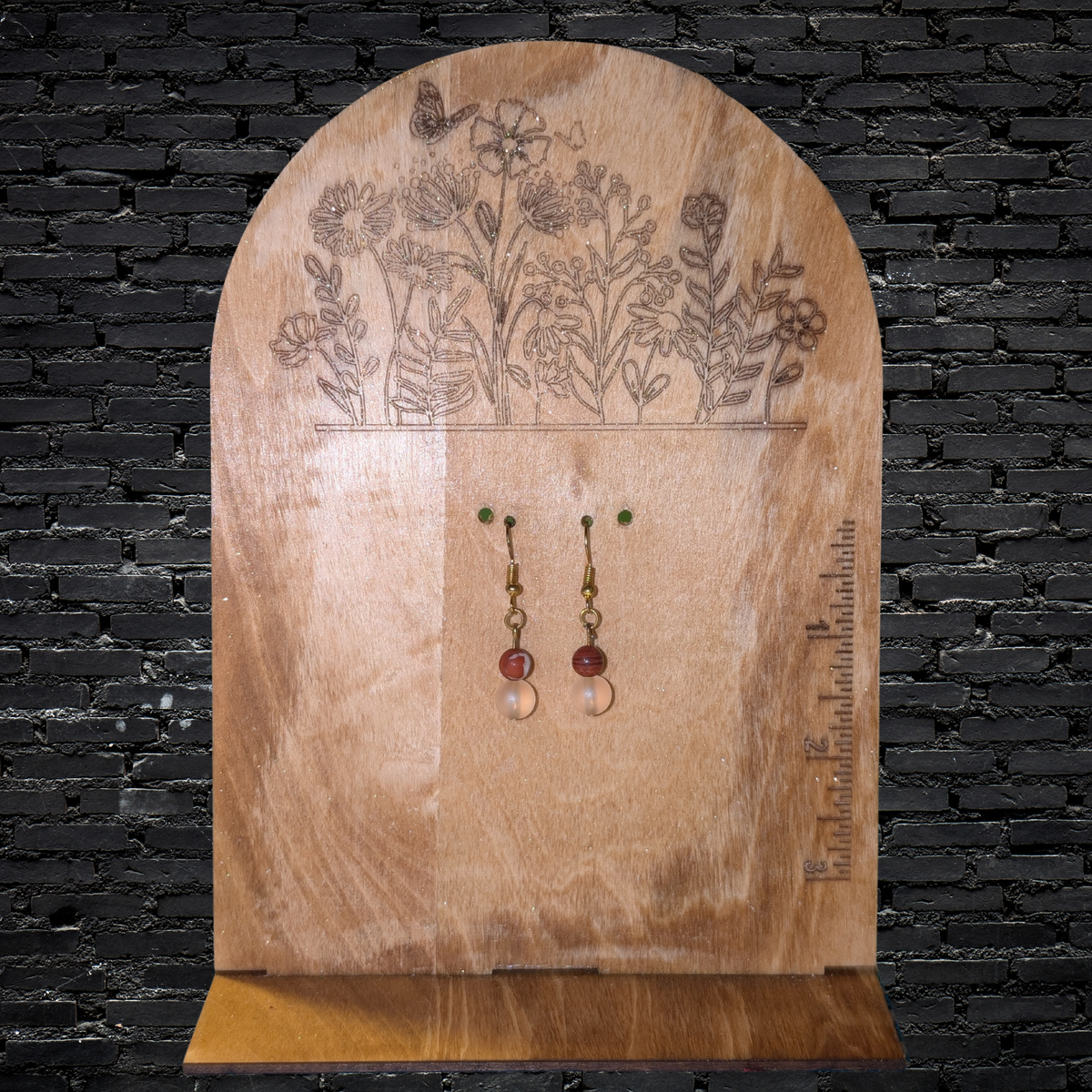 Rustic Mini Moon Dangles | Unique Handmade Jewelry