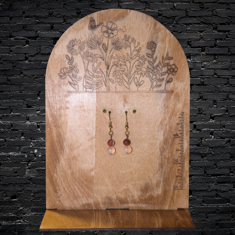 Rustic Mini Moon Dangles | Unique Handmade Jewelry