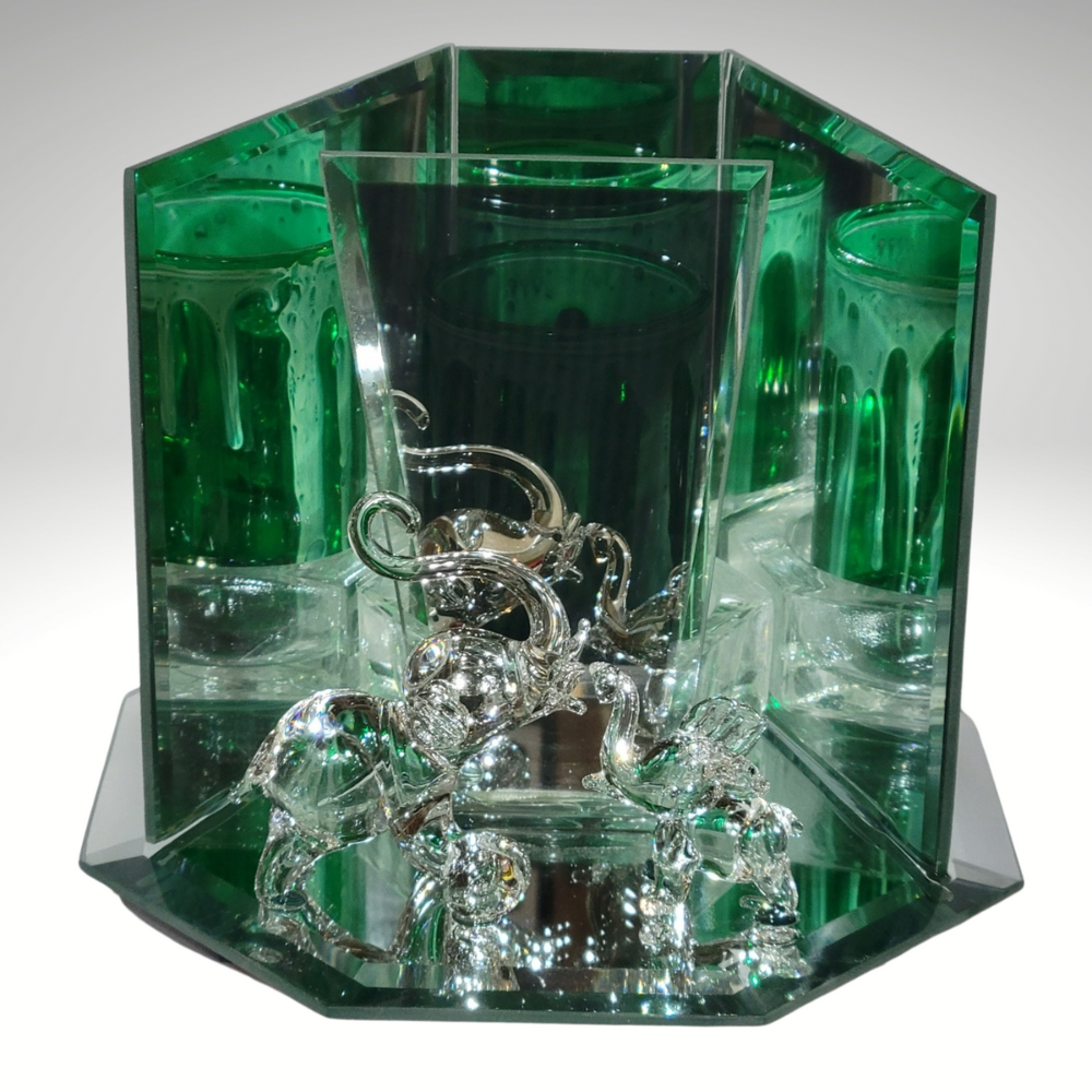 Elephant Glass Electric Oil/Wax Warmer with Dimmer