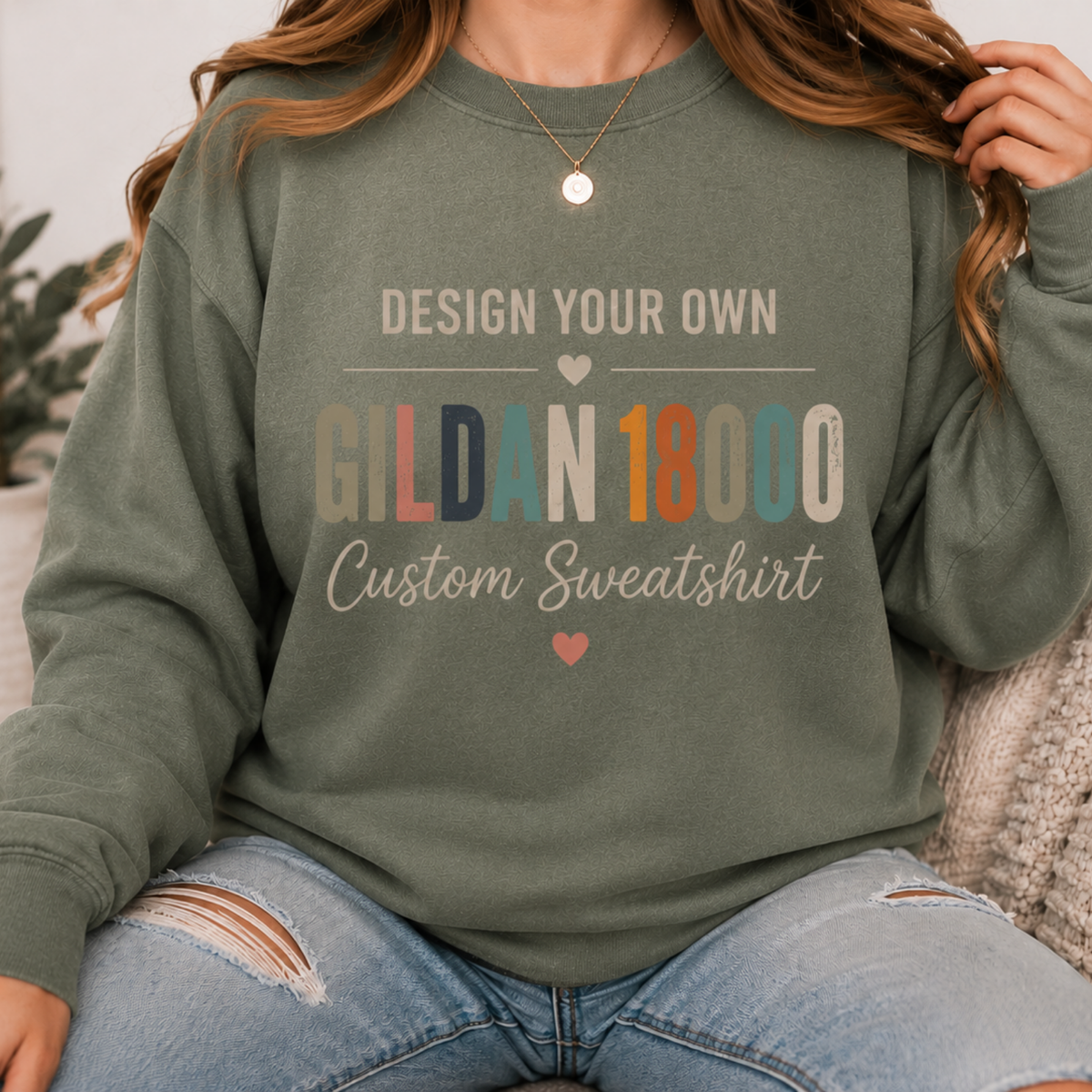 Design Your Own | Gildan 18000 Heavy Blend™ Custom Sweatshirt