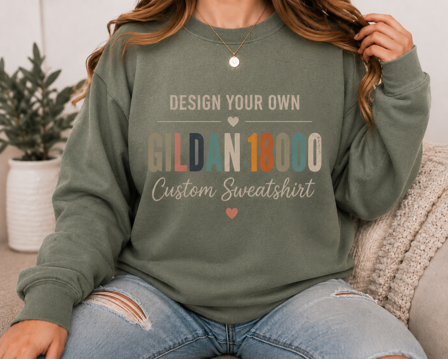 Design Your Own | Gildan 18000 Heavy Blend™ Custom Sweatshirt