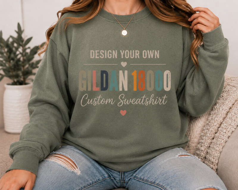 Design Your Own | Gildan 18000 Heavy Blend™ Custom Sweatshirt