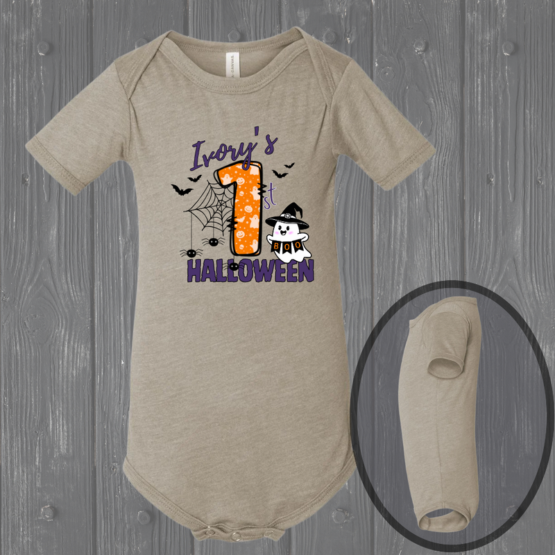 Personalized My 1st Halloween Baby Onesie