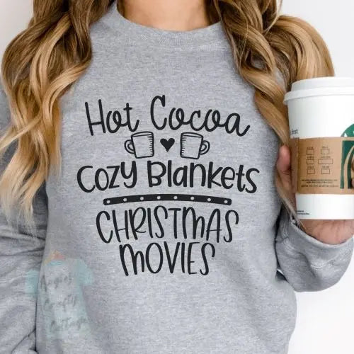 Hot Cocoa, Cozy Blankets, Christmas Movies Angie's Crafty Cottage