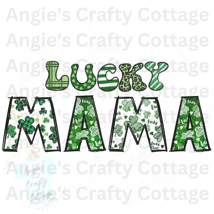 Lucky Mama DIGITAL DOWNLOAD Angie's Crafty Cottage