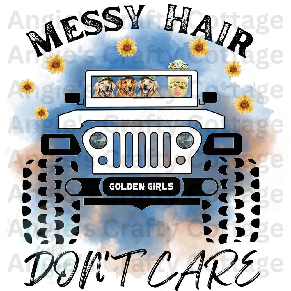 Messy Hair DTF Transfer Angie's Crafty Cottage