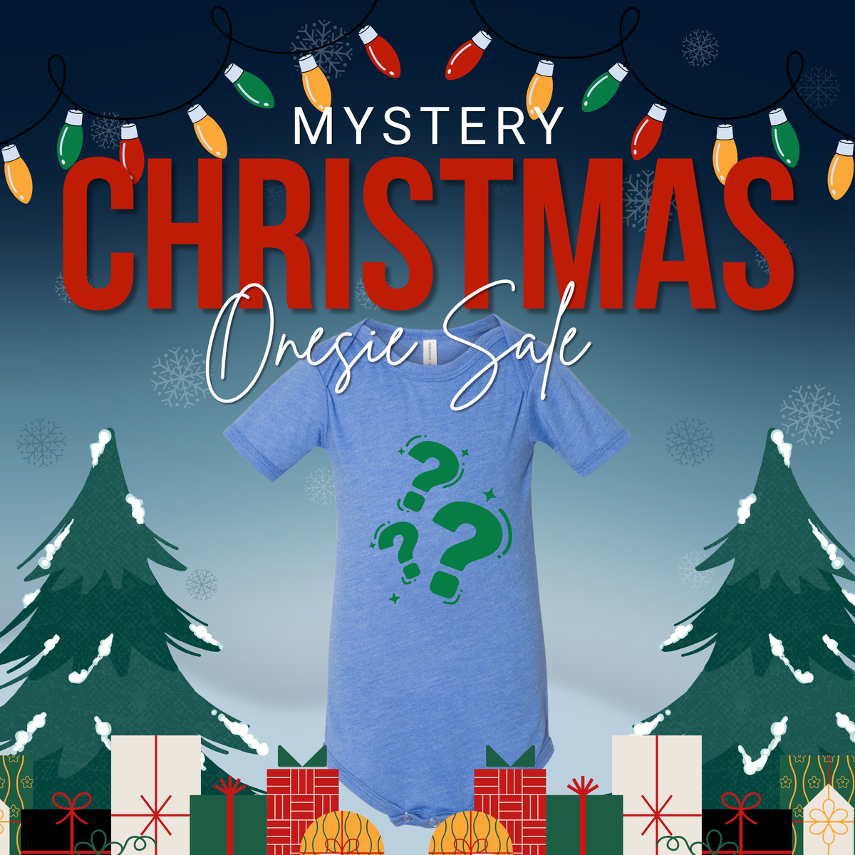 Holiday Mystery Onesie– Surprise Christmas Edition