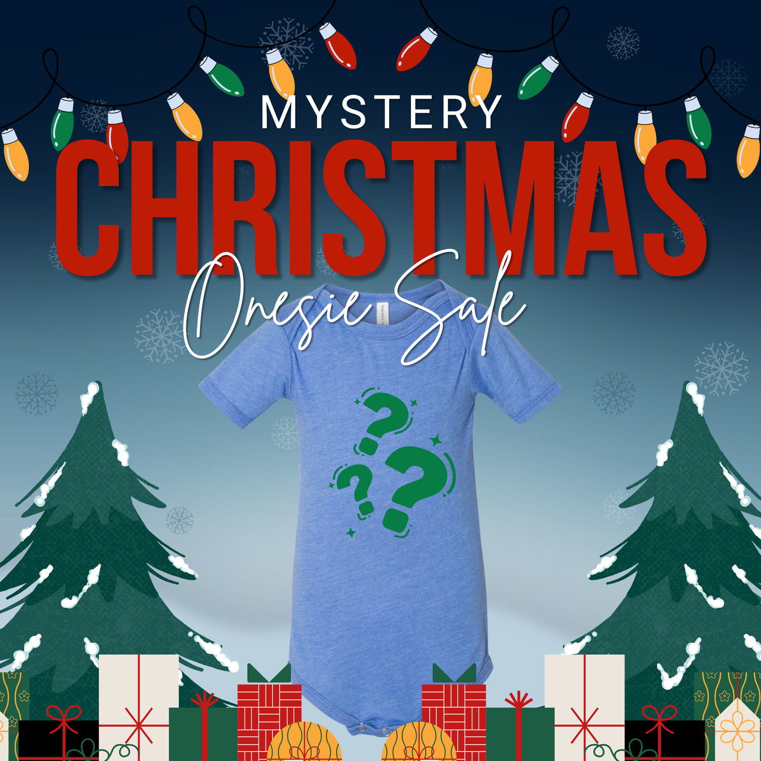 Holiday Mystery Onesie– Surprise Christmas Edition