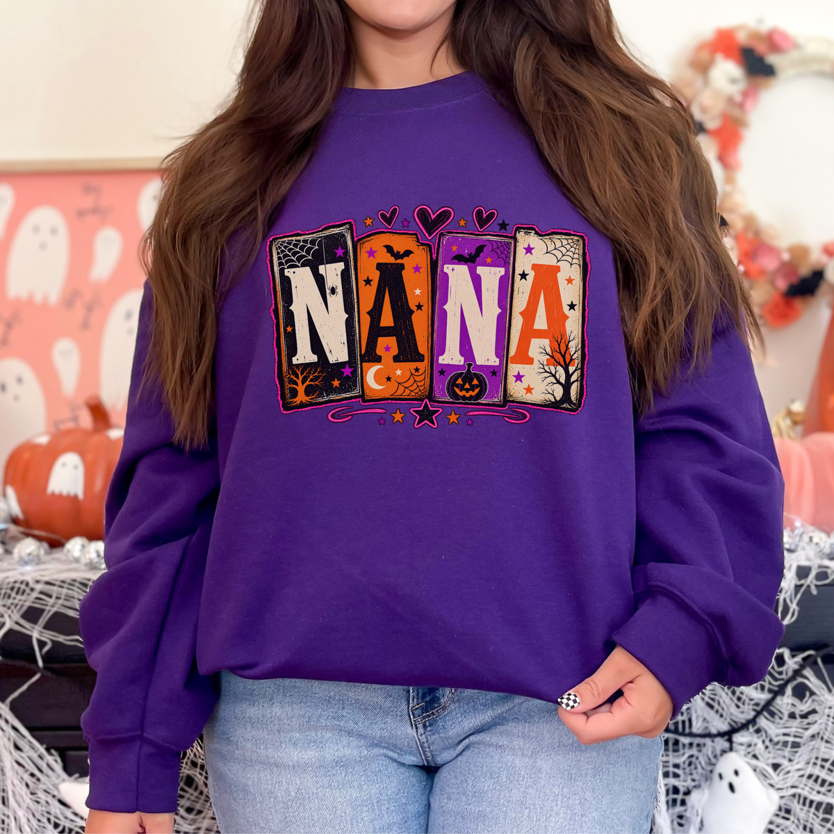 Halloween MAMA or NANA Spooky Shirt | T-Shirt or Sweatshirt