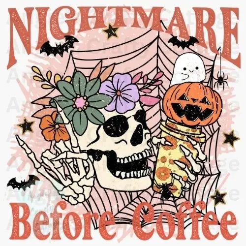Nightmare Before Coffee Digital Download Angie's Crafty Cottage