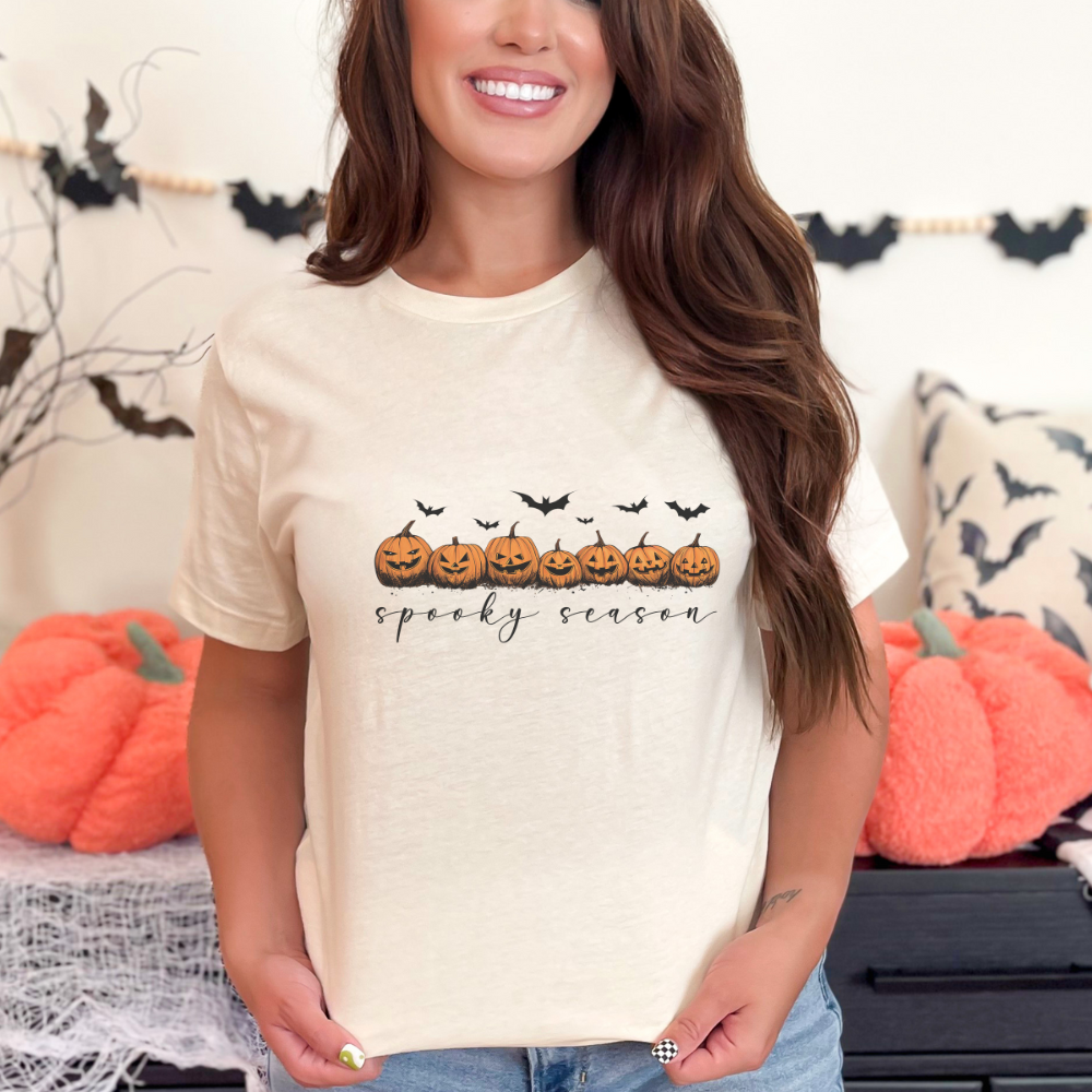 🎃 Spooky Season Pumpkins Graphic Tee – Pumpkins