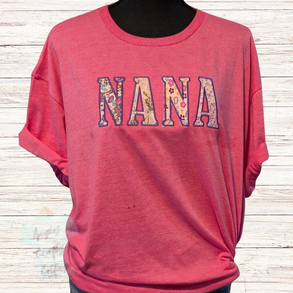 Personalized Embroidered Floral Shirt Angie's Crafty Cottage
