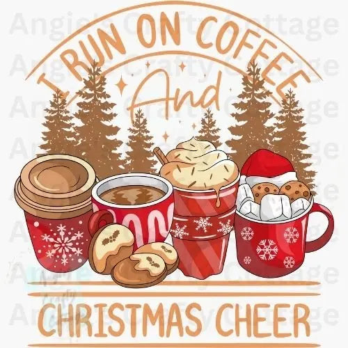 Run On Coffee Digital Download Angie's Crafty Cottage