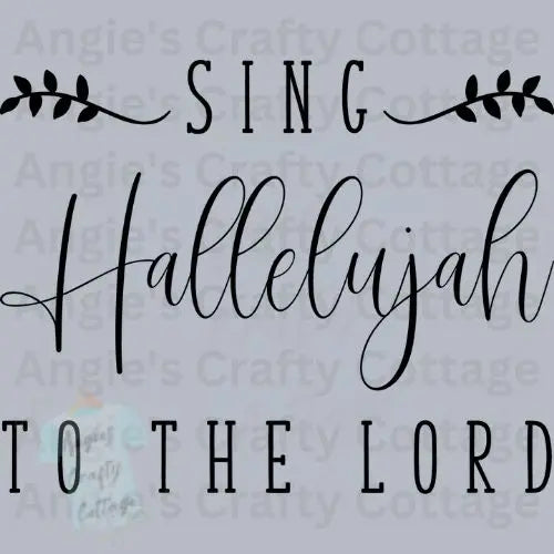 Sing Hallelujah Digital Download Angie's Crafty Cottage