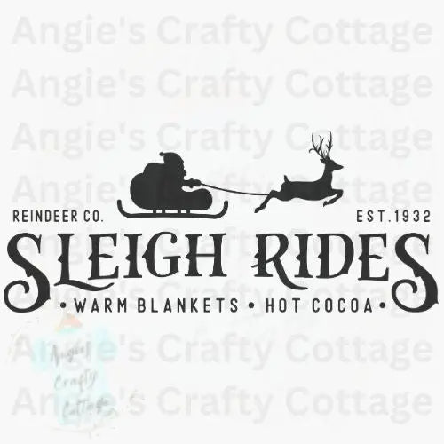 Sleigh Rides Digital PNG File Angie's Crafty Cottage