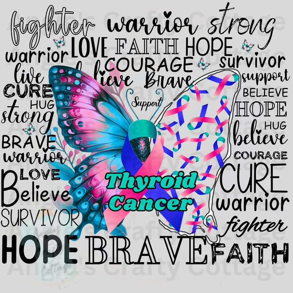 Thyroid Cancer Digital Download Angie's Crafty Cottage