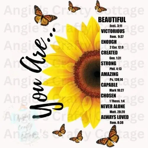 You Are Beautiful Digital Download Angie's Crafty Cottage