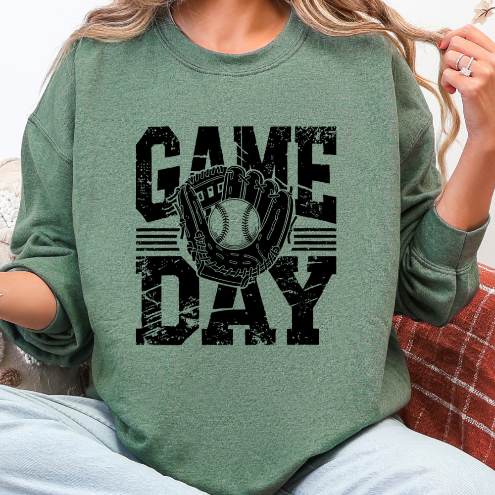 "It's Game Day!" Baseball Sweatshirt | Vibrant DTF Graphic