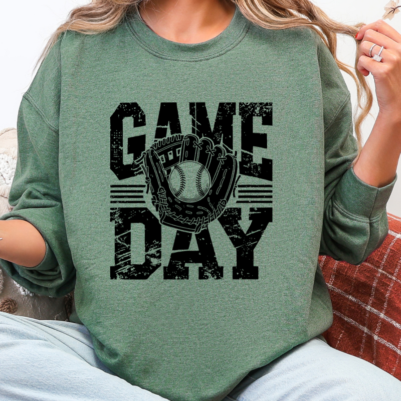 "It's Game Day!" Baseball Sweatshirt | Vibrant DTF Graphic