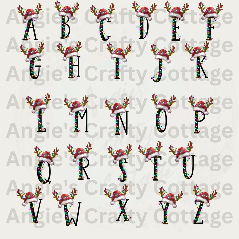 Monogram Family Christmas Shirt, Personalized Holiday T-Shirt