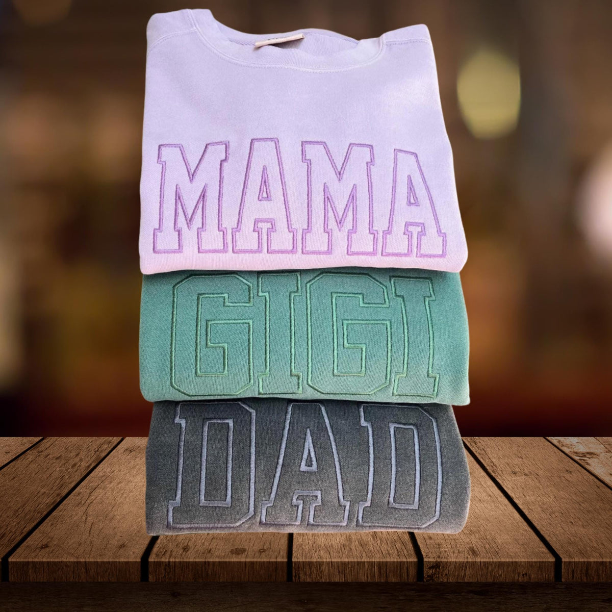 Custom Embroidered Sweatshirt | Personalized Name, Mama, Nana