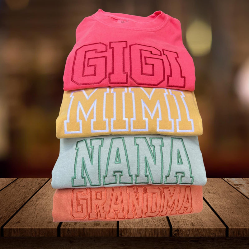 Custom Embroidered Sweatshirt | Personalized Name, Mama, Nana