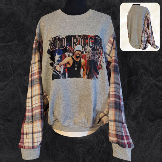 Create Your OWN Custom Upcycled Flannel Sleeve Tee or Sweatshirt