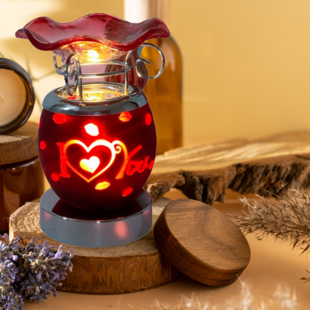 I Love You with Hearts Electric Touch Fragrance Burner!